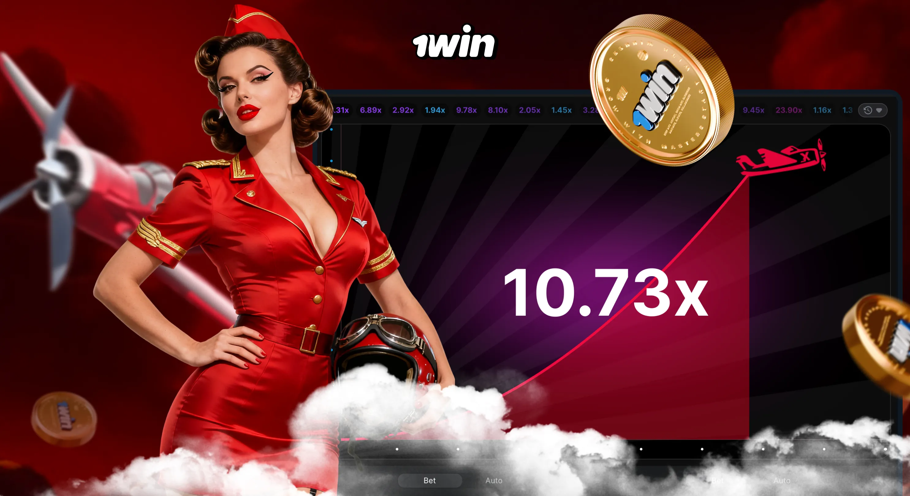 Juego Aviator 1win México